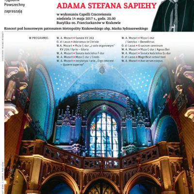 Jubileuszowy koncert z okazji 150. rocznicy urodzin kardynała Adama Stefana Sapiehy